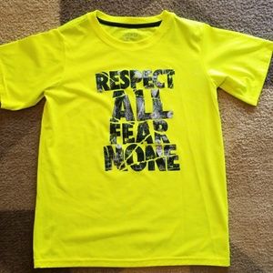 Boys highlighter yellow active shiet